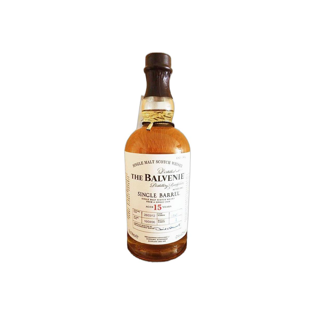 The Balvenie Single Cask 1996 15 Years Single Malt Whisky