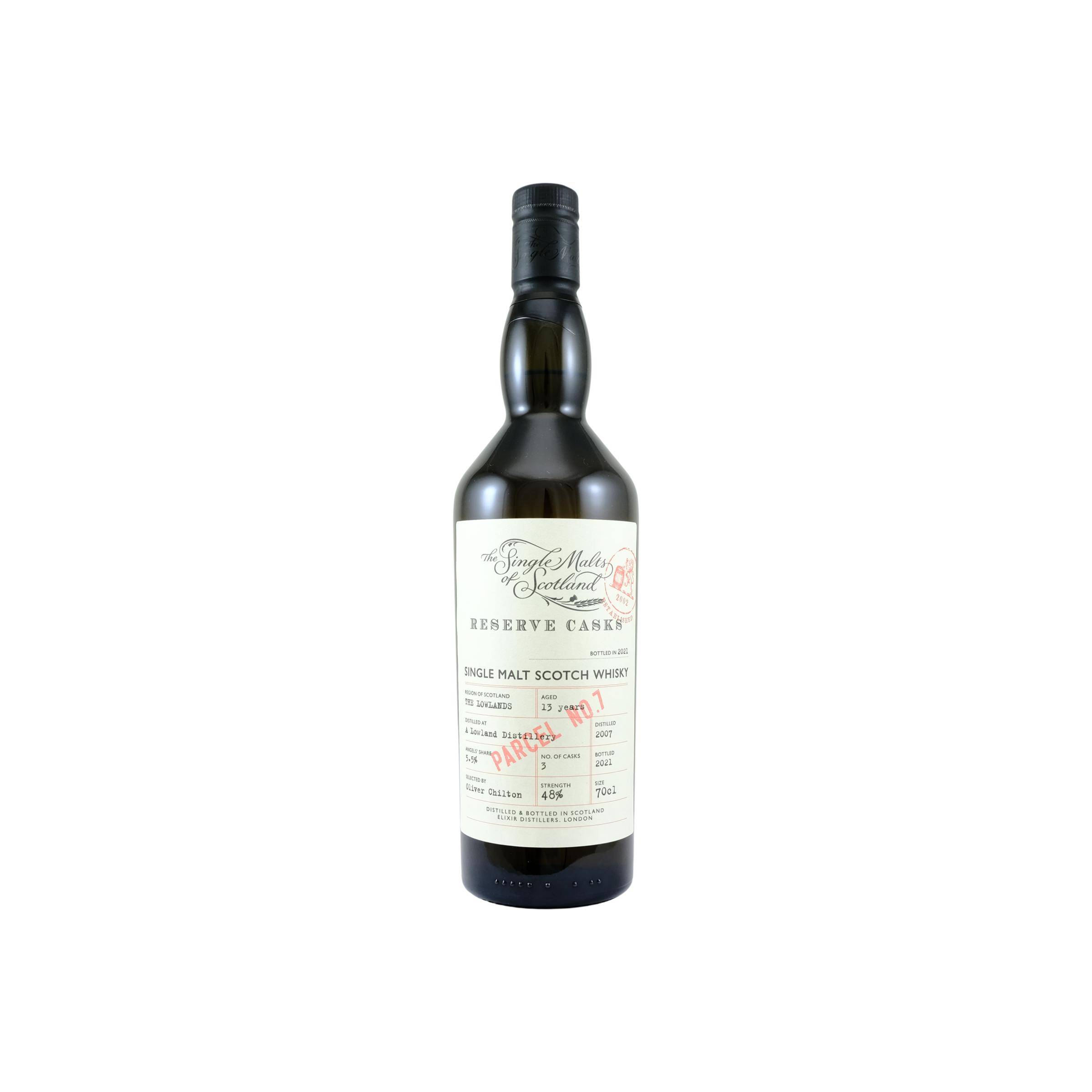 Elixir Distillers 2007 13 Years Single Malt Whisky