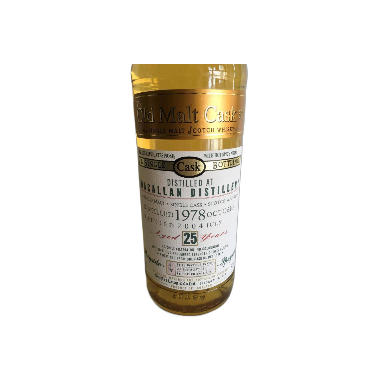 The Macallan Old Malt Cask 1978 25 Years Single Malt Whisky 3