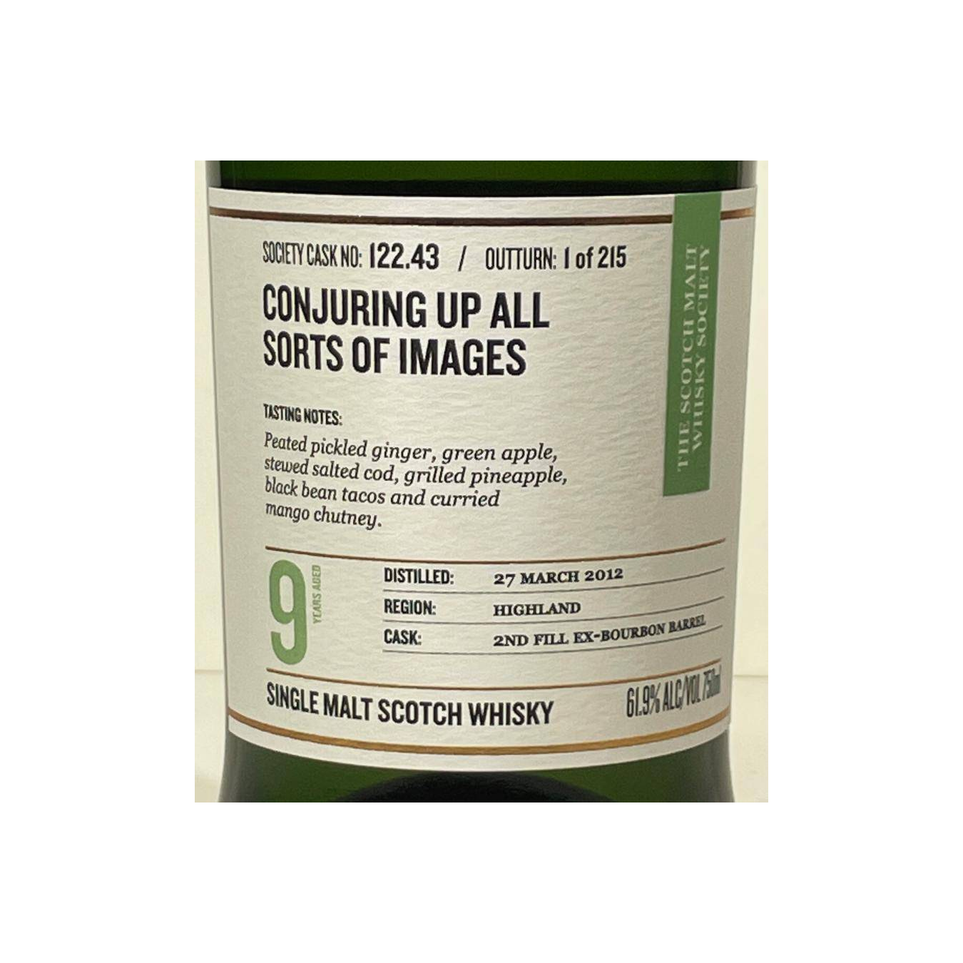 The Scotch Malt Whisky Society 2012 9 Years Single Malt Whisky 2
