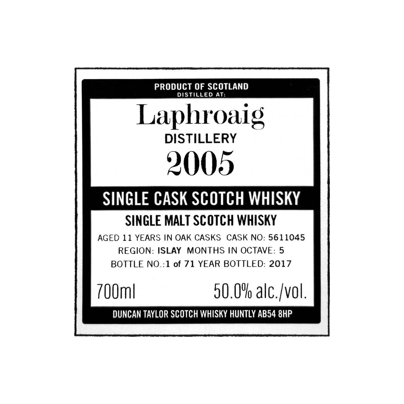 Laphroaig The Octave 2005 11 Years Single Malt Whisky 3