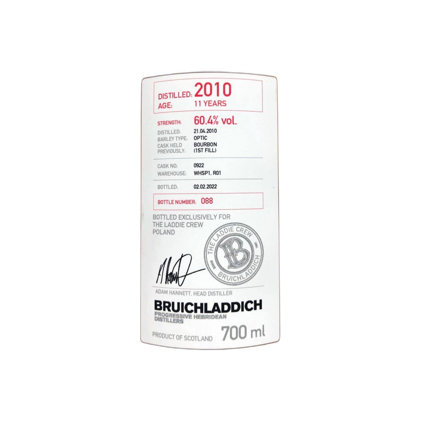 Bruichladdich 2010 11 Years Single Malt Whisky 2