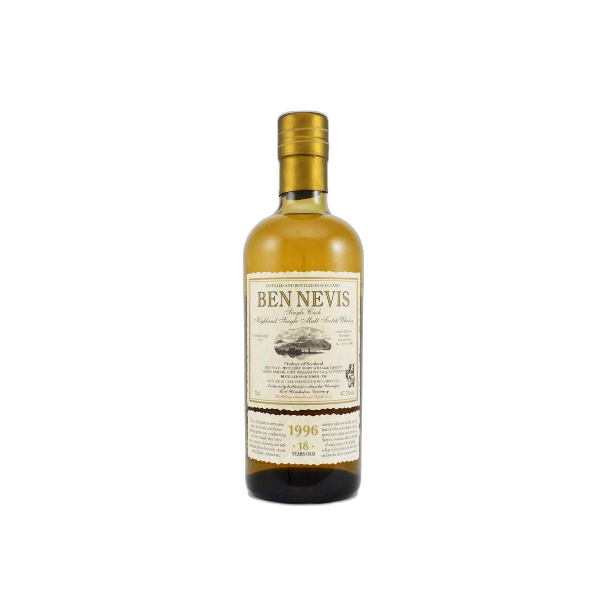 Ben Nevis Single Cask 1996 18 Years Single Malt Whisky