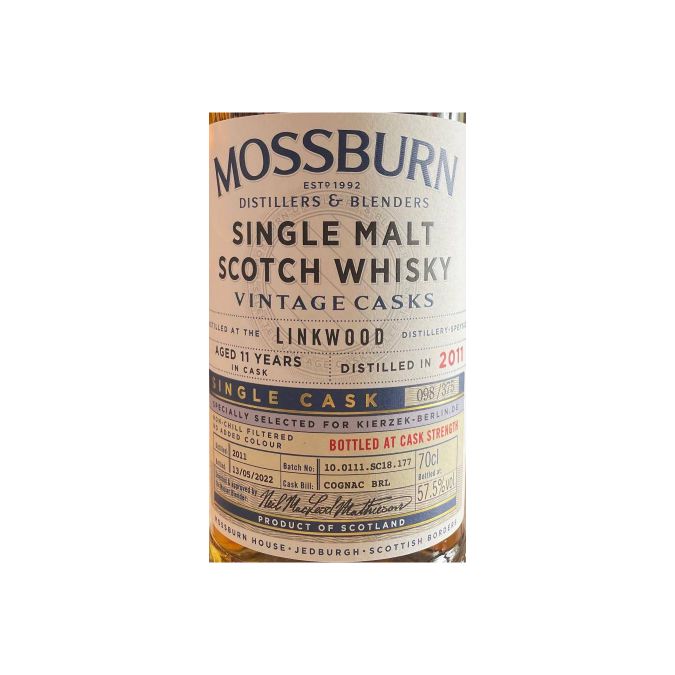 Linkwood 2011 11 Years Single Malt Whisky