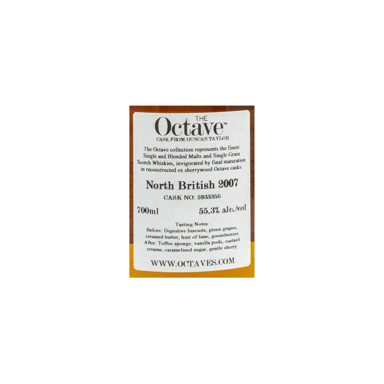 North British The Octave 2007 14 Years Single Grain Whisky 3
