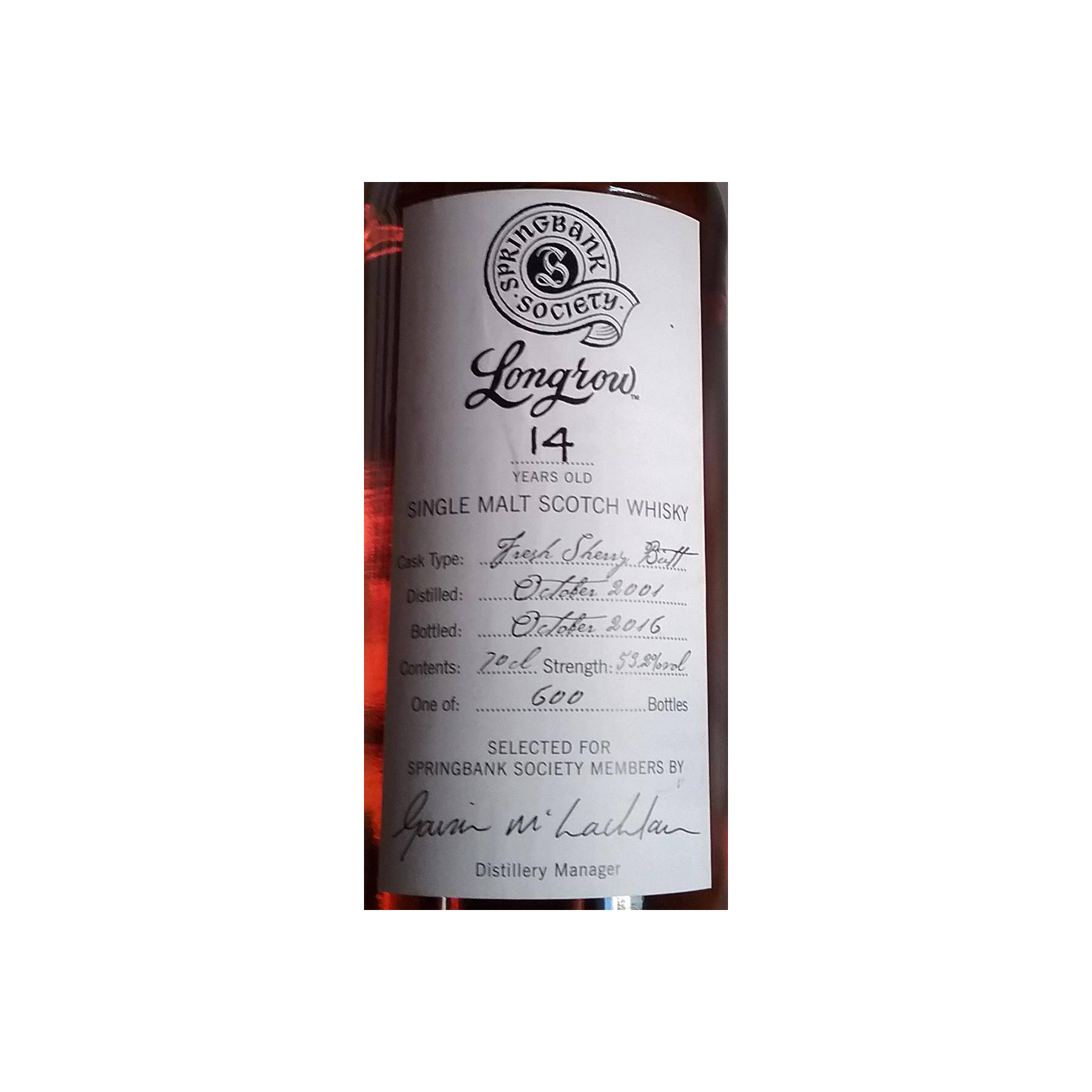 Longrow 2001 14 Years Single Malt Whisky 3