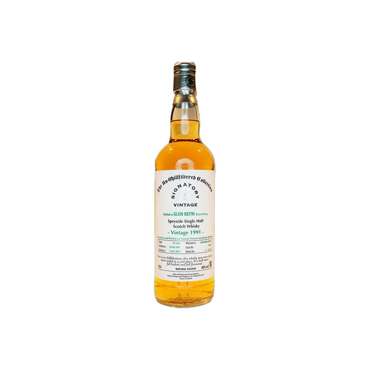 Glen Keith The Un-Chillfiltered Collection 1991 24 Years Single Malt Whisky