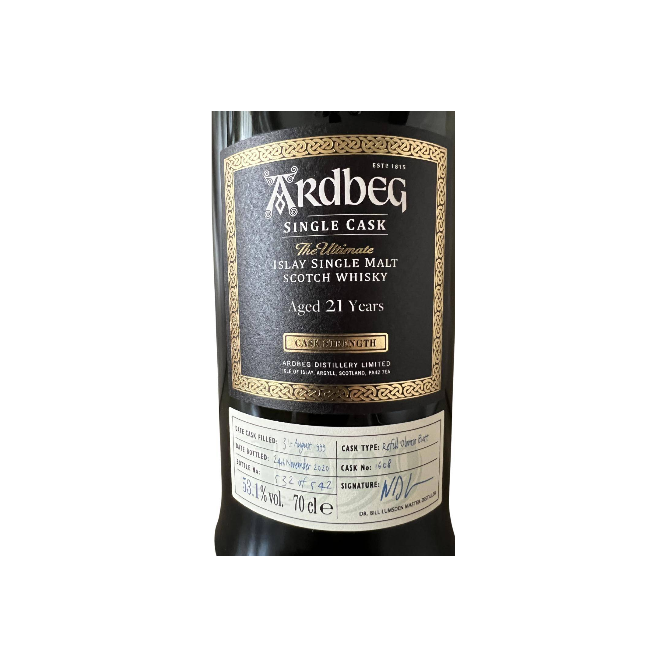 Ardbeg Single Cask 1999 21 Years Single Malt Whisky 3