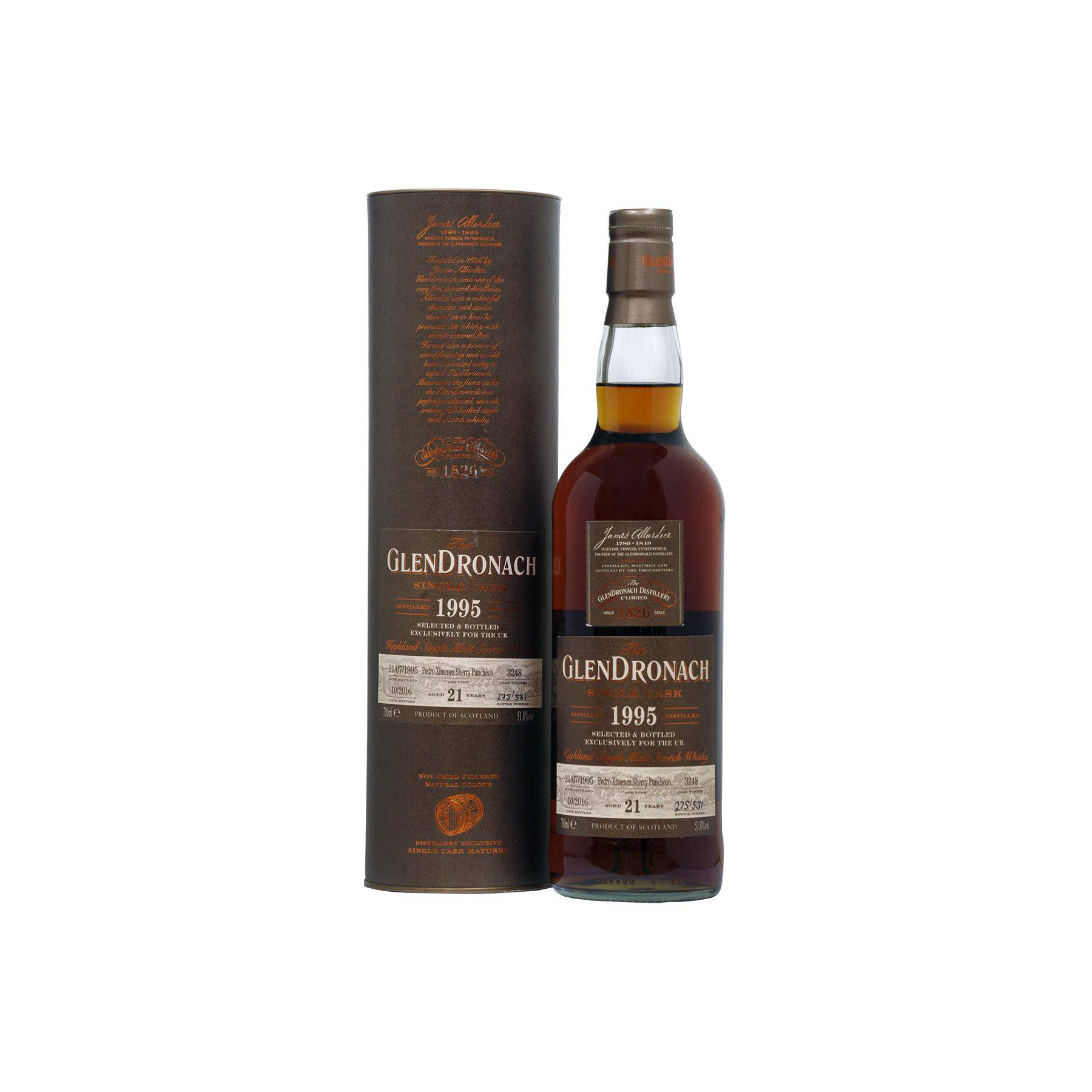 GlenDronach Single Cask 1995 21 Years Single Malt Whisky 2