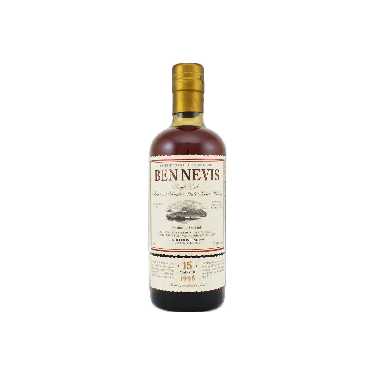Ben Nevis Single Cask 1998 15 Years Single Malt Whisky