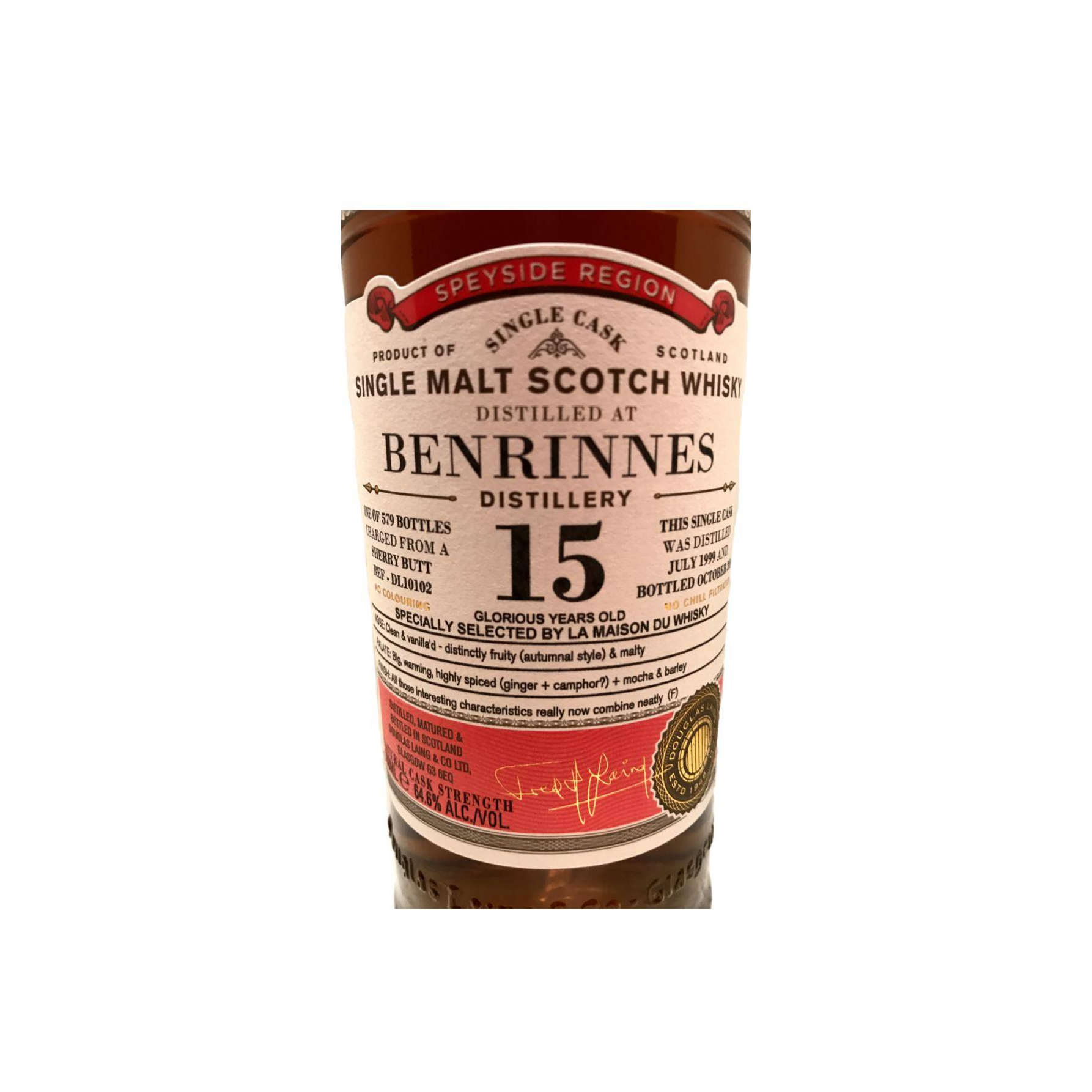 Benrinnes Old Particular 1999 15 Years Single Malt Whisky 3