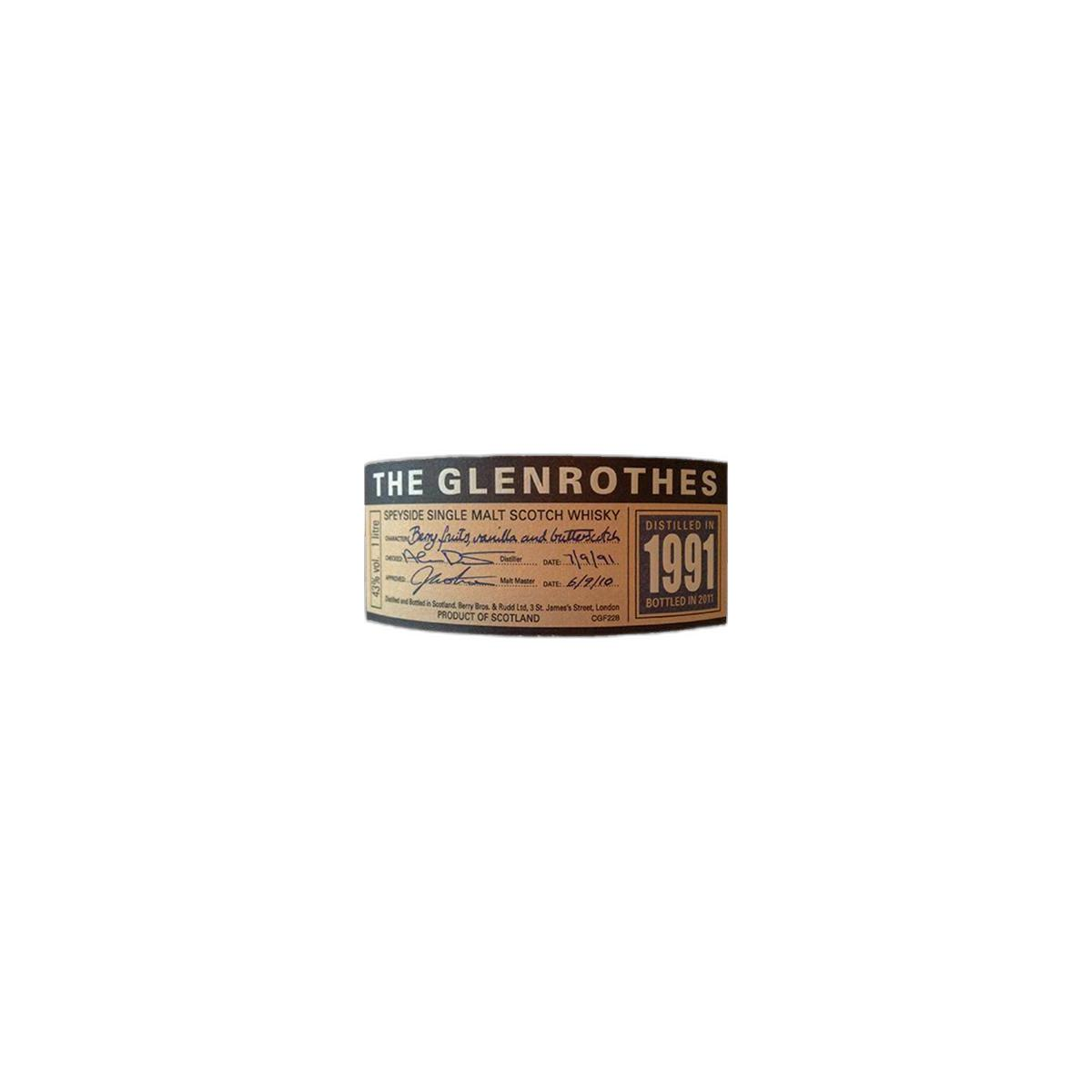 The Glenrothes 1991 20 Years Single Malt Whisky 2