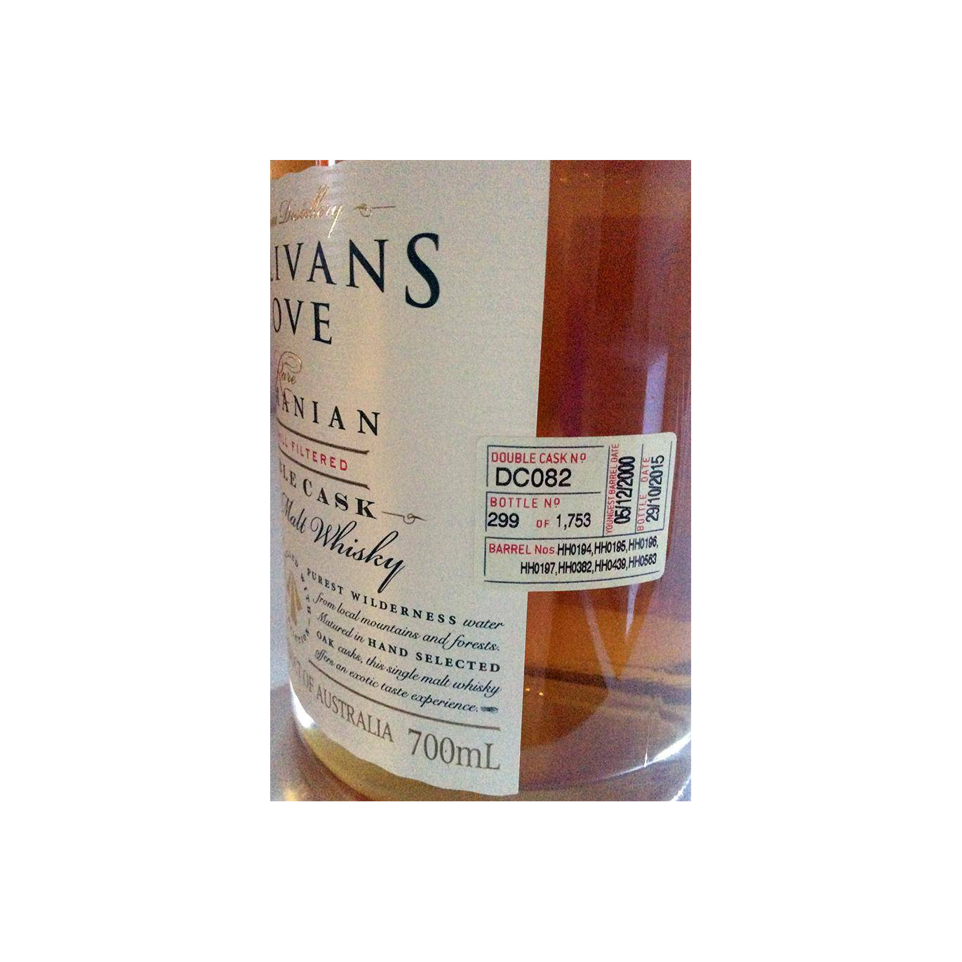 Sullivans Cove 2000 14 Years Single Malt Whisky 3