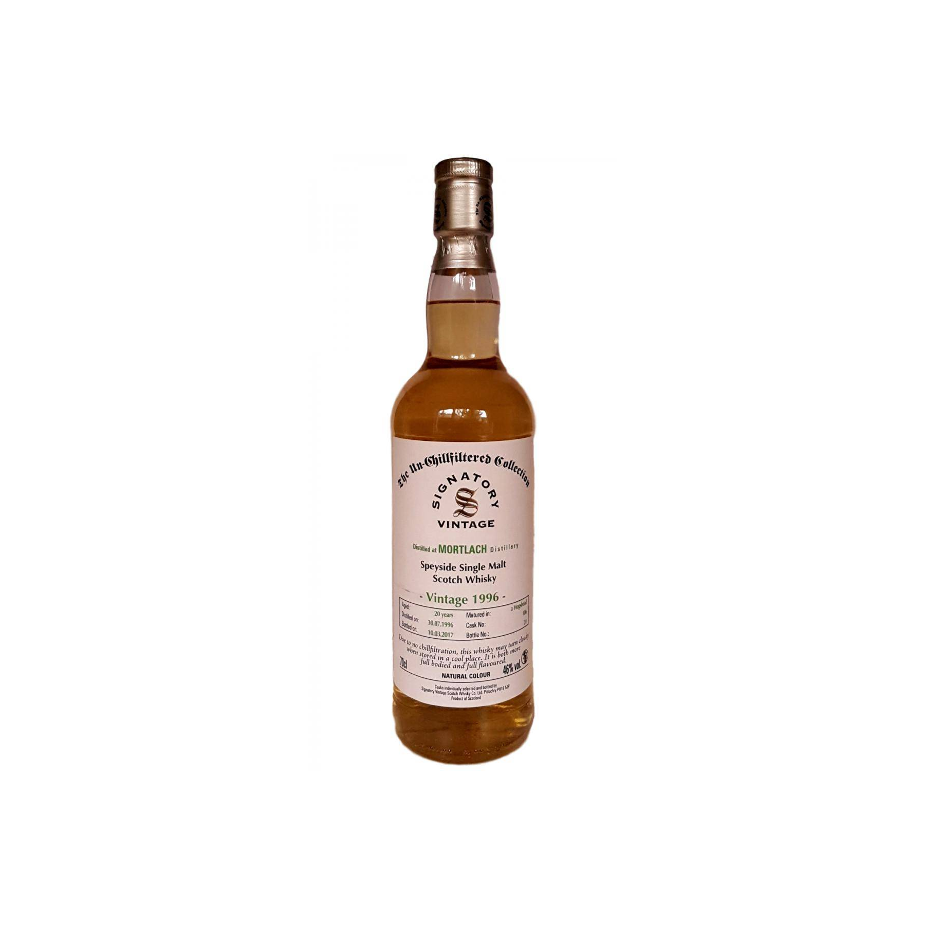 Mortlach The Un-Chillfiltered Collection 1996 20 Years Single Malt Whisky