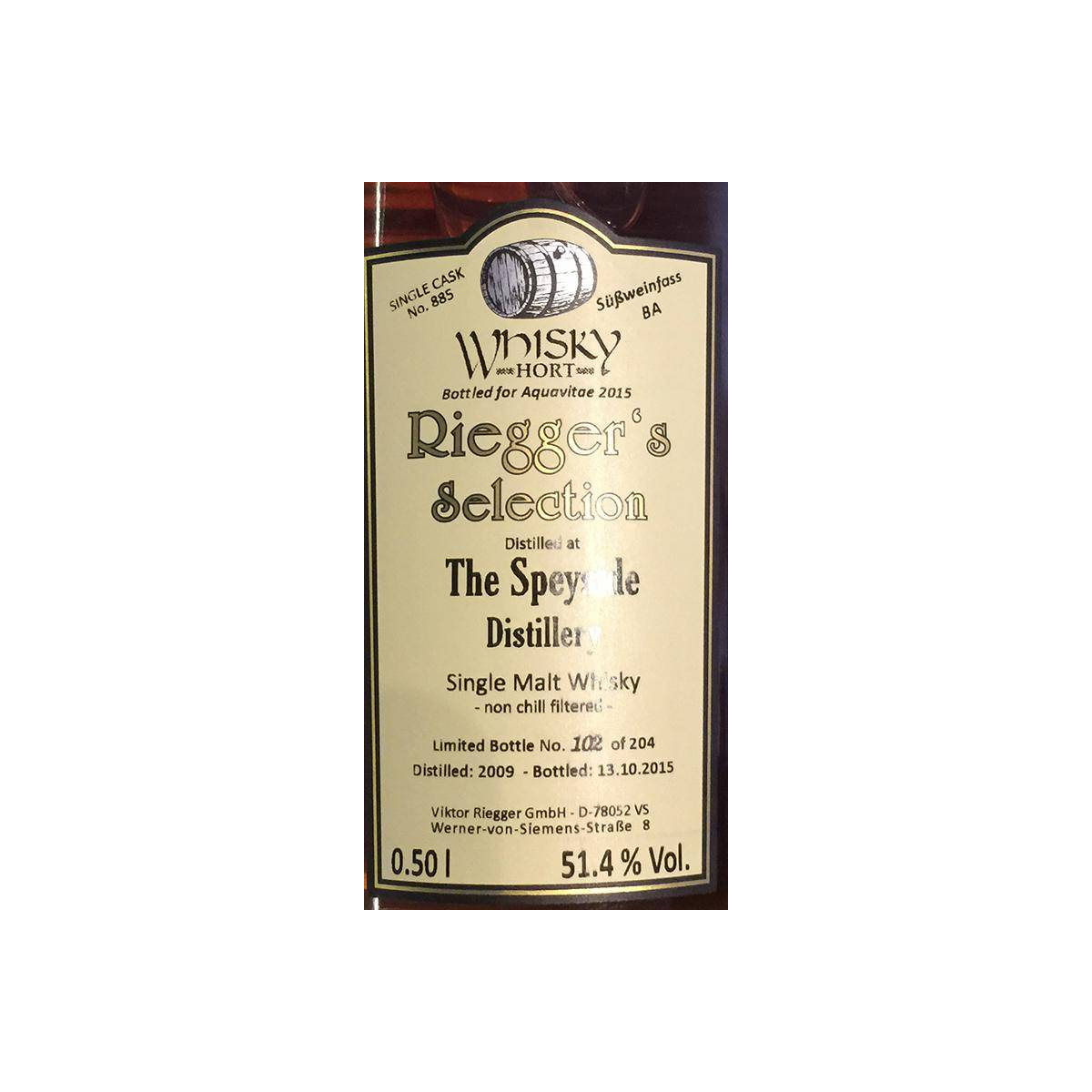 Spey Single Cask 2009 6 Years Single Malt Whisky