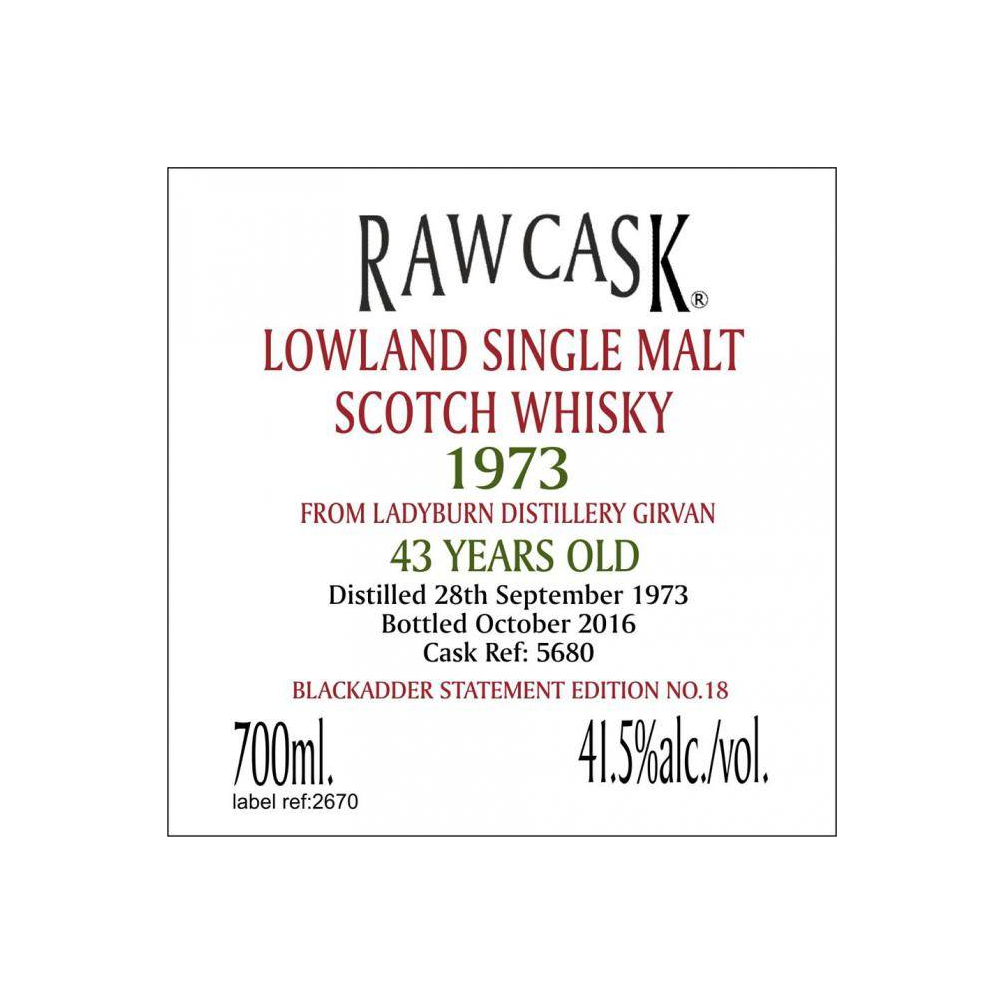 Ladyburn Raw Cask 1973 43 Years Single Malt Whisky