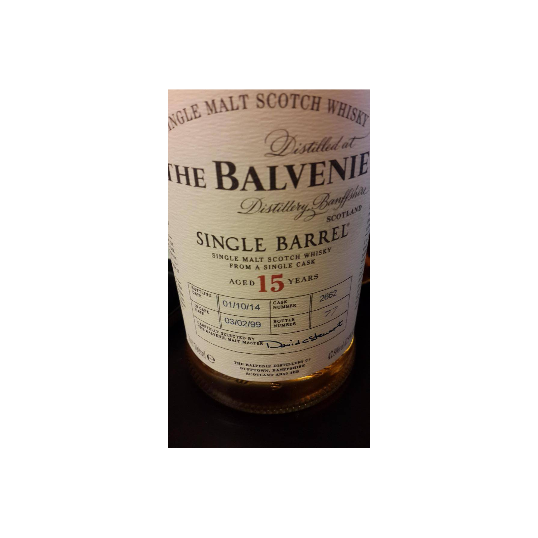 The Balvenie Single Cask 1999 15 Years Single Malt Whisky 2