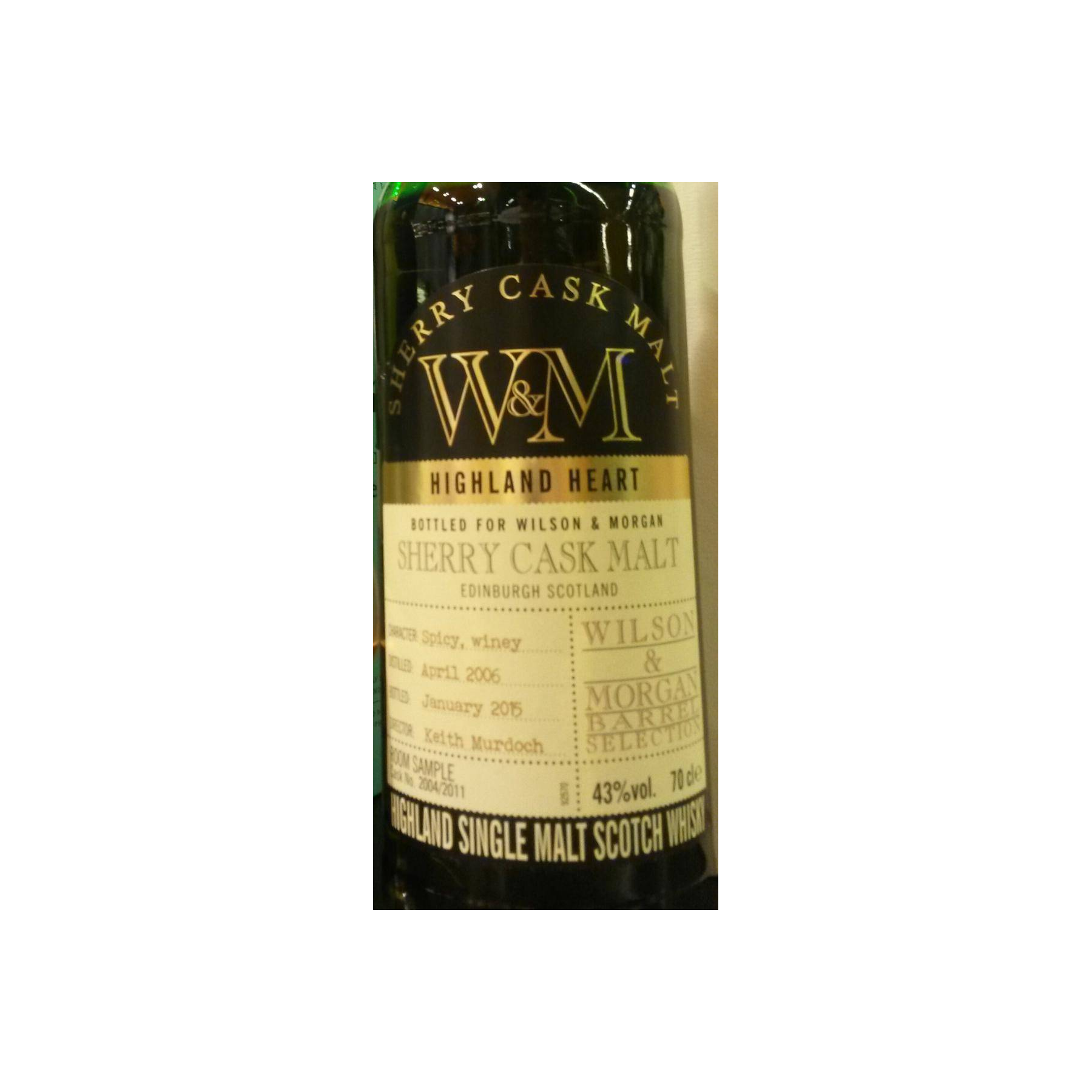 Wilson & Morgan 2006 8 Years Single Malt Whisky 2
