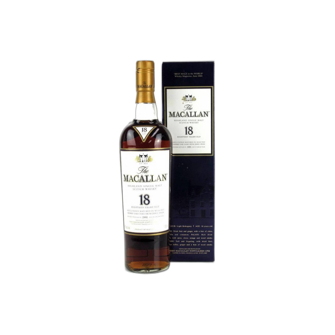 The Macallan 1991 18 Years Single Malt Whisky