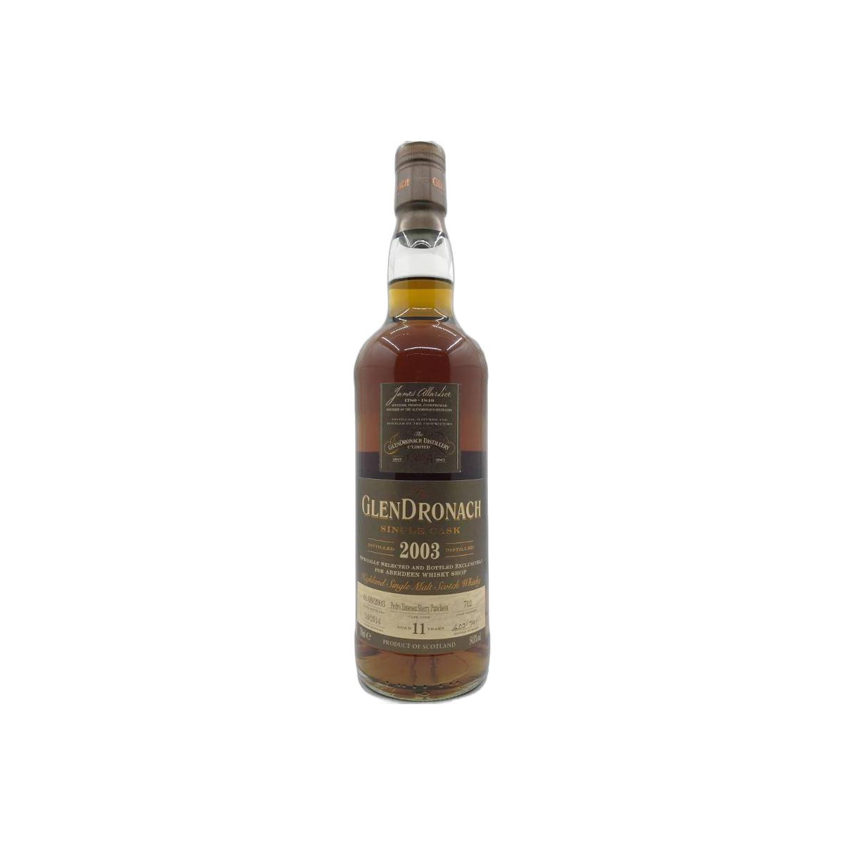 GlenDronach Single Cask 2003 11 Years Single Malt Whisky