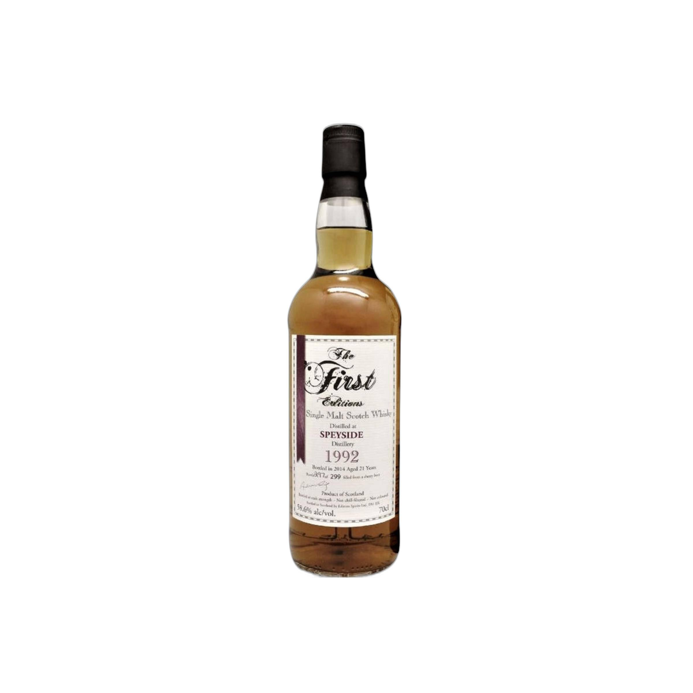 Spey The First Editions 1992 21 Years Single Malt Whisky