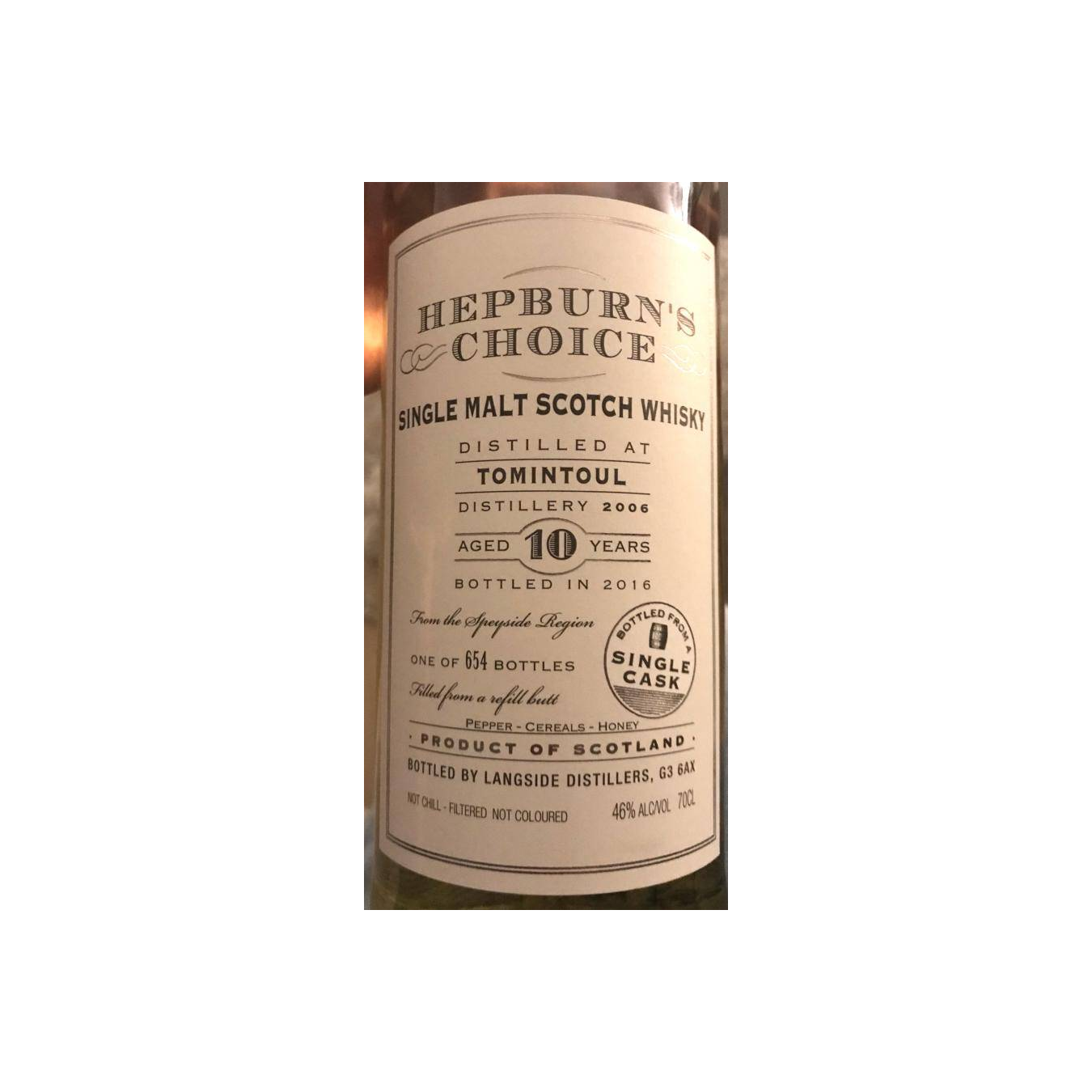Tomintoul 2006 10 Years Single Malt Whisky