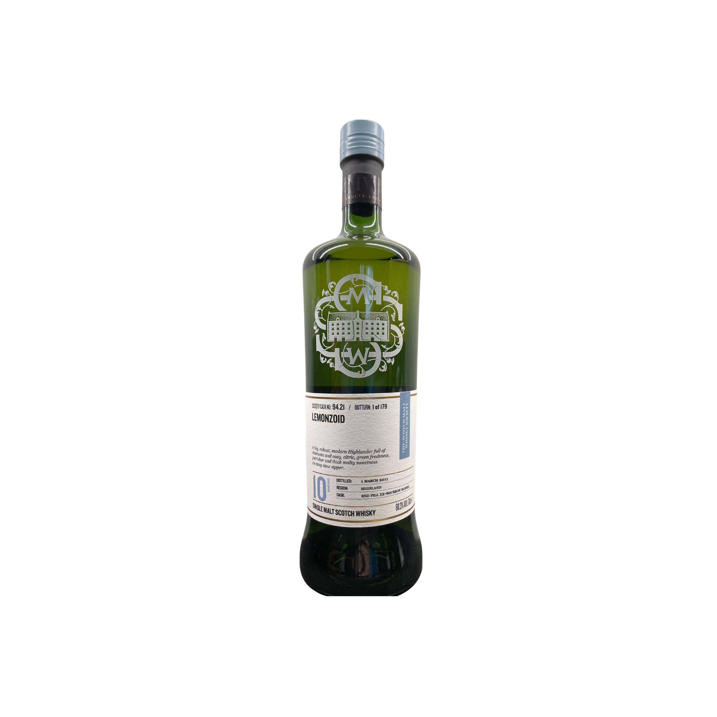 The Scotch Malt Whisky Society 2011 10 Years Single Malt Whisky