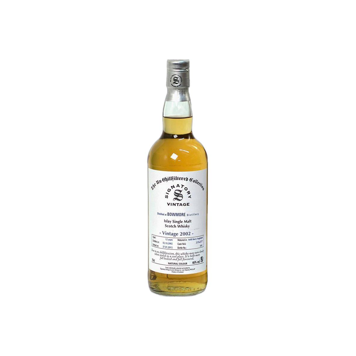 Bowmore The Un-Chillfiltered Collection 2002 12 Years Single Malt Whisky 2