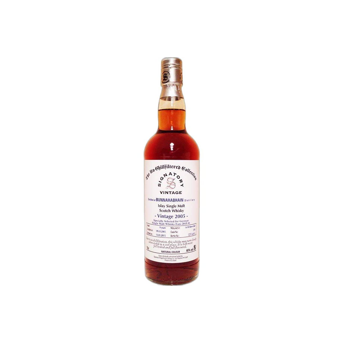 Bunnahabhain The Un-Chillfiltered Collection 2005 9 Years Single Malt Whisky