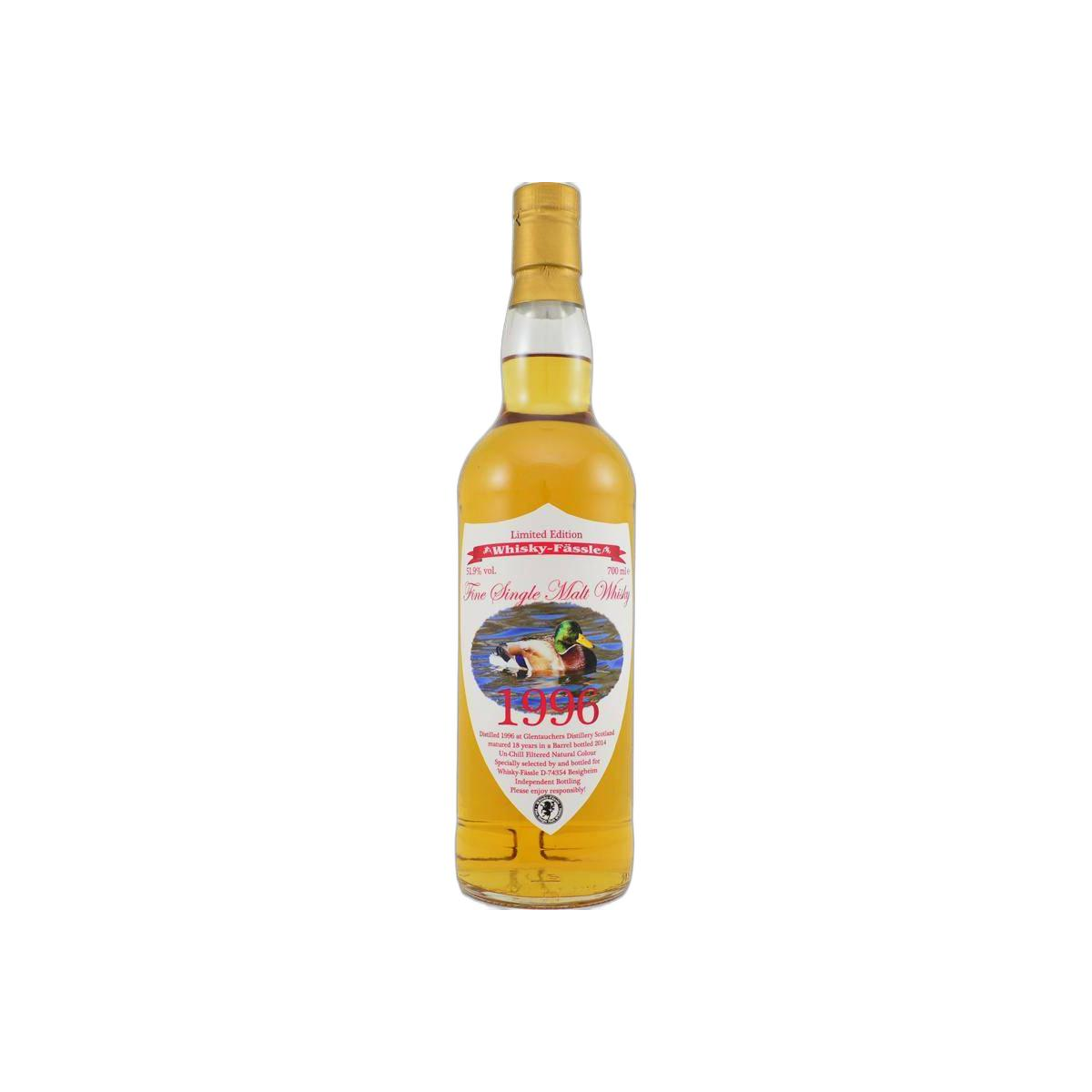 Glentauchers Limited Edition 1996 18 Years Single Malt Whisky