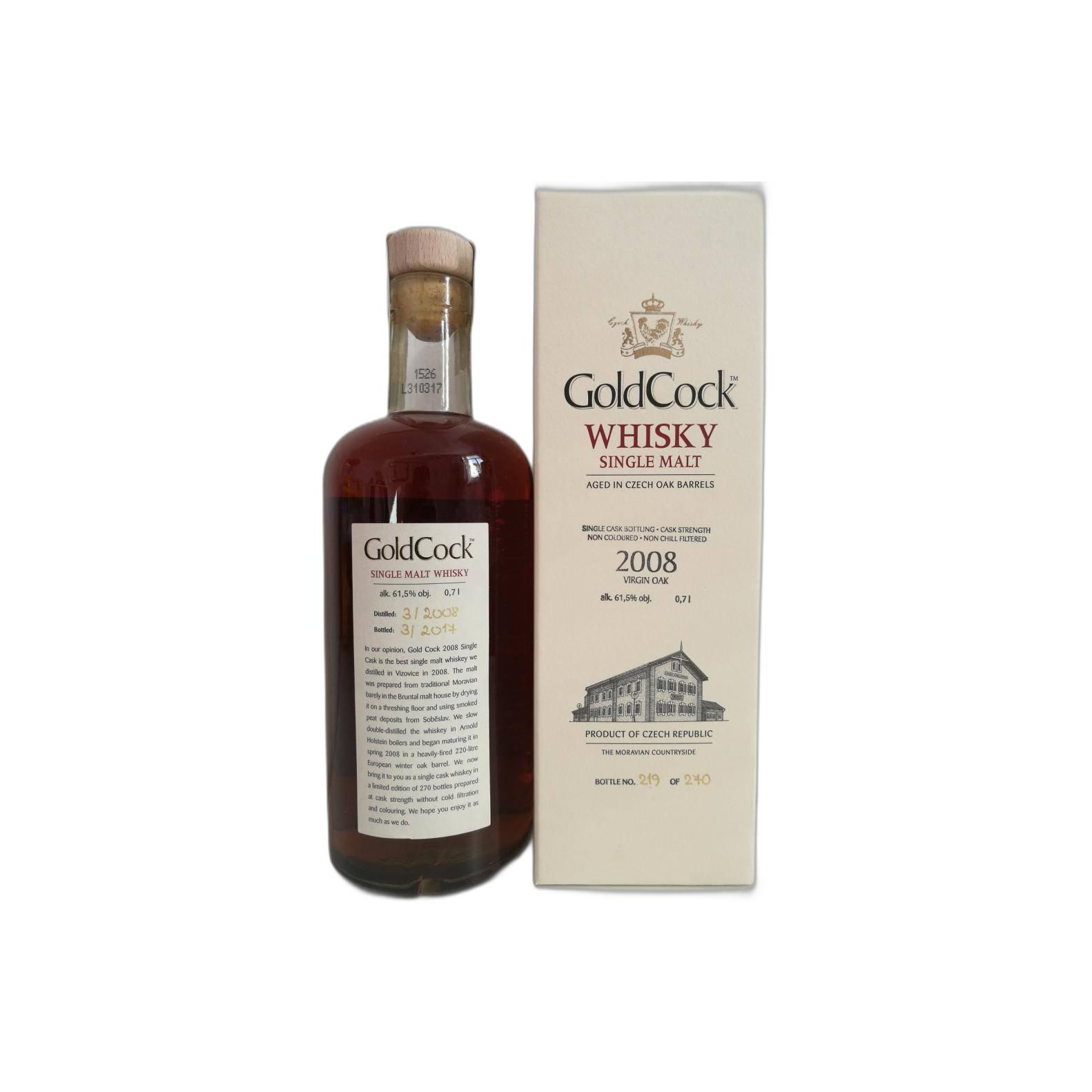 Gold Cock Individual Cask Bottling 2008 8 Years Single Malt Whisky 2