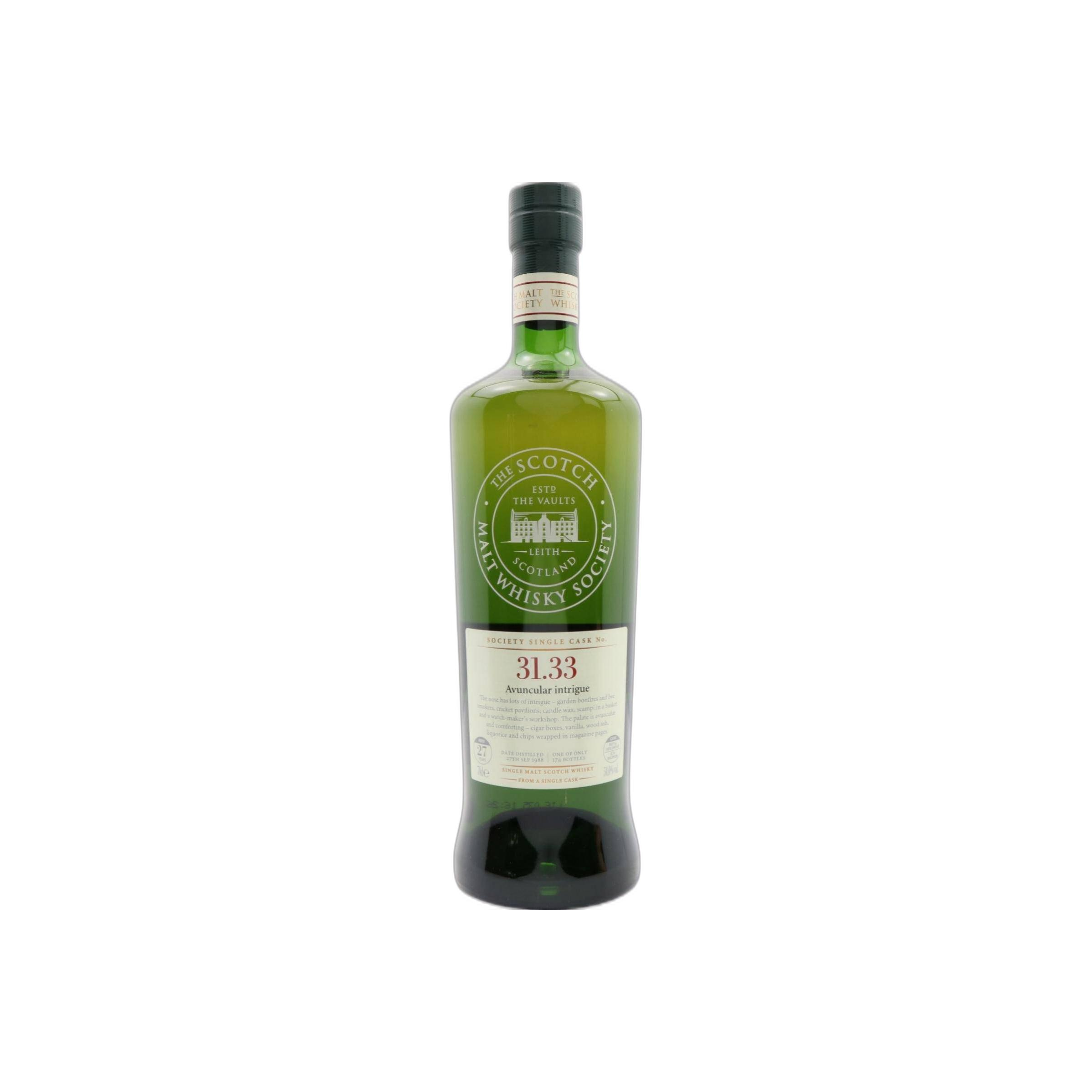 The Scotch Malt Whisky Society 1988 27 Years Single Malt Whisky