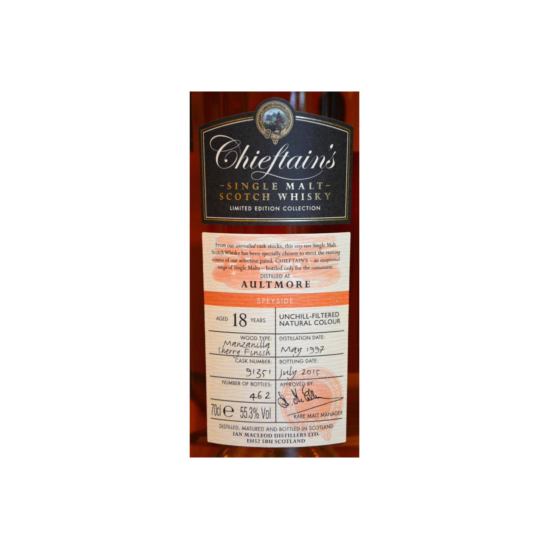 Aultmore 1997 18 Years Single Malt Whisky 3