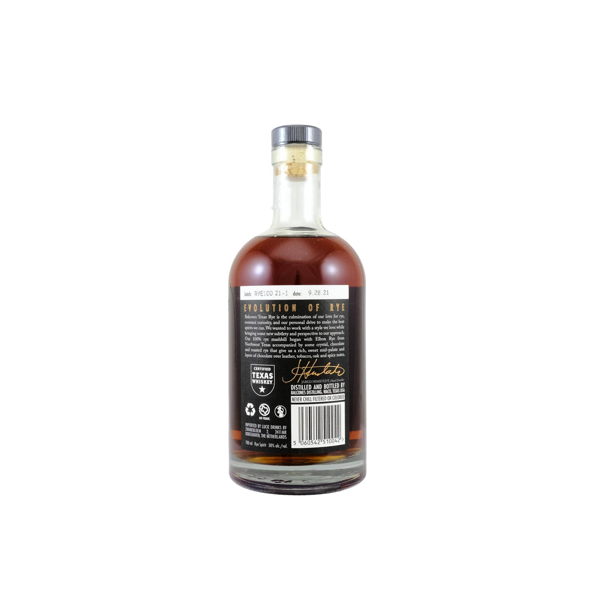 Balcones Rye Whisky 2