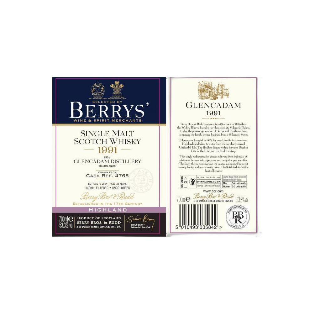 Glencadam 1991 22 Years Single Malt Whisky