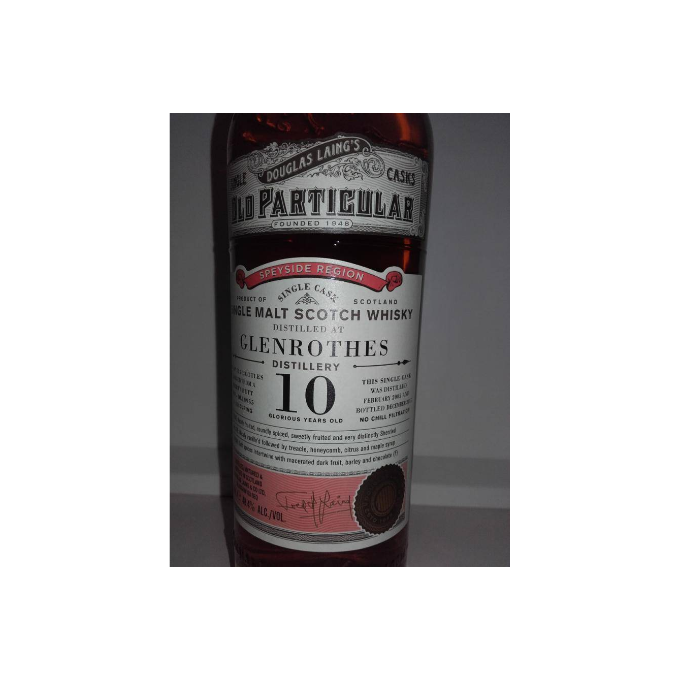 The Glenrothes Old Particular 2005 10 Years Single Malt Whisky 3