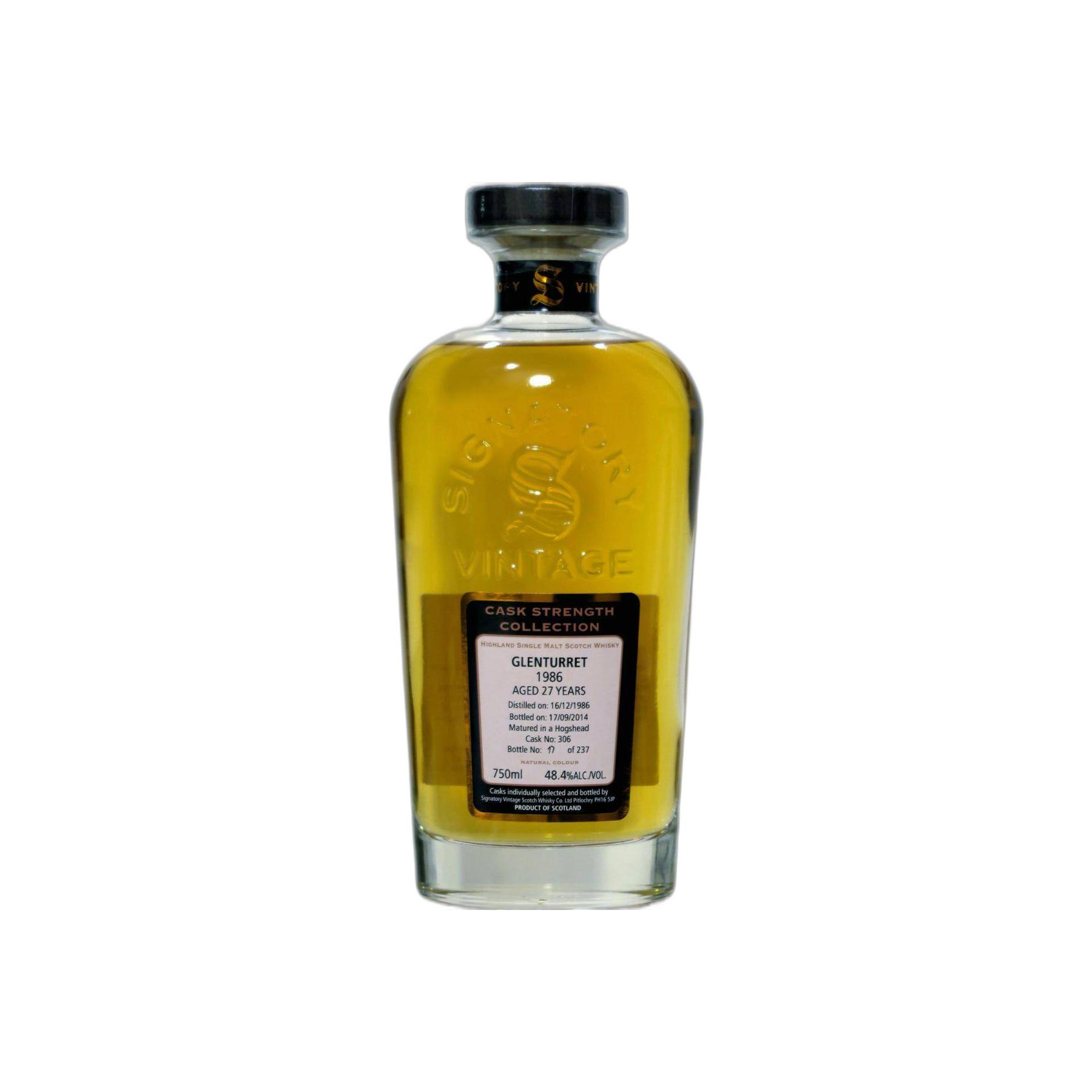 The Glenturret Cask Strength Collection 1986 27 Years Single Malt Whisky