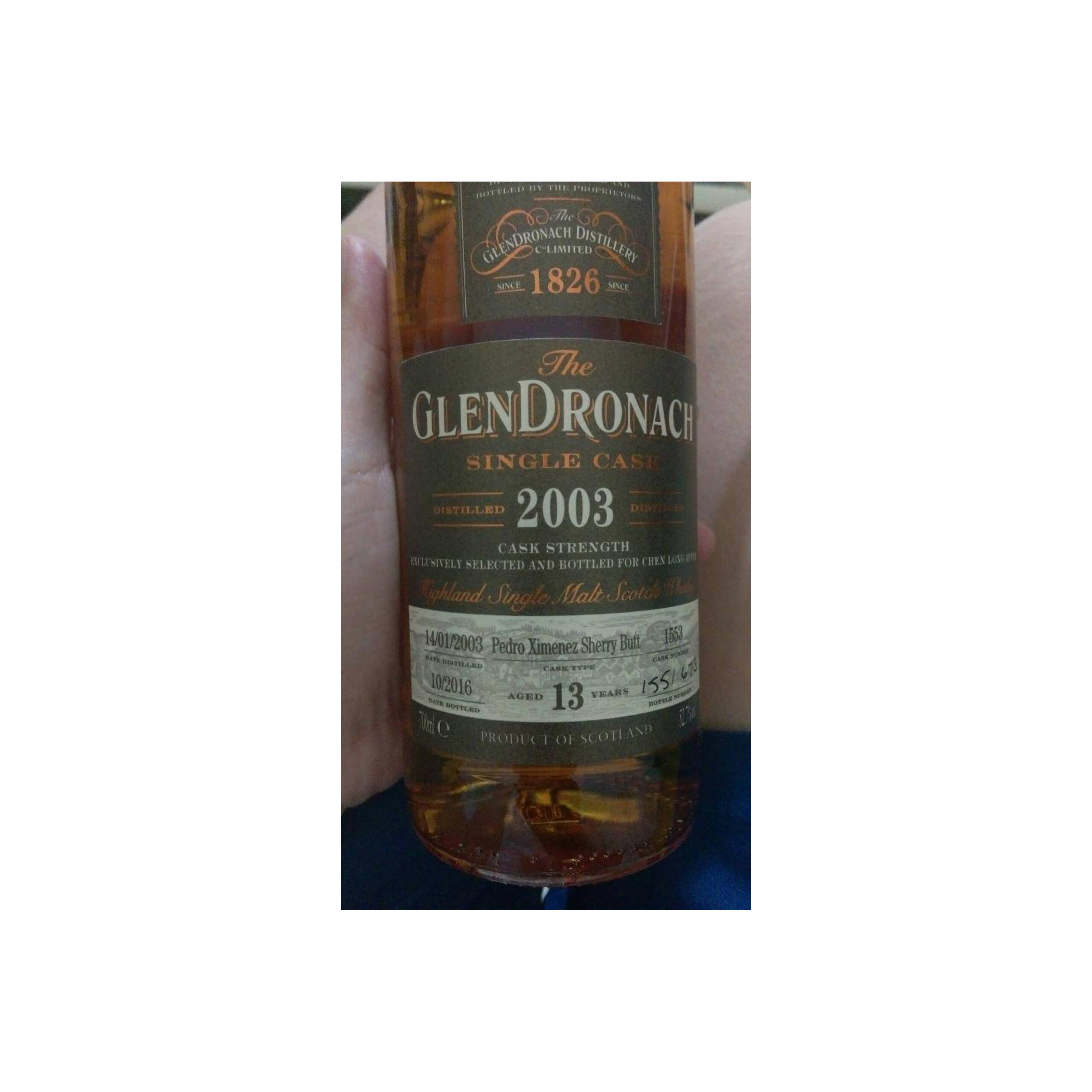 GlenDronach Single Cask 2003 13 Years Single Malt Whisky 2