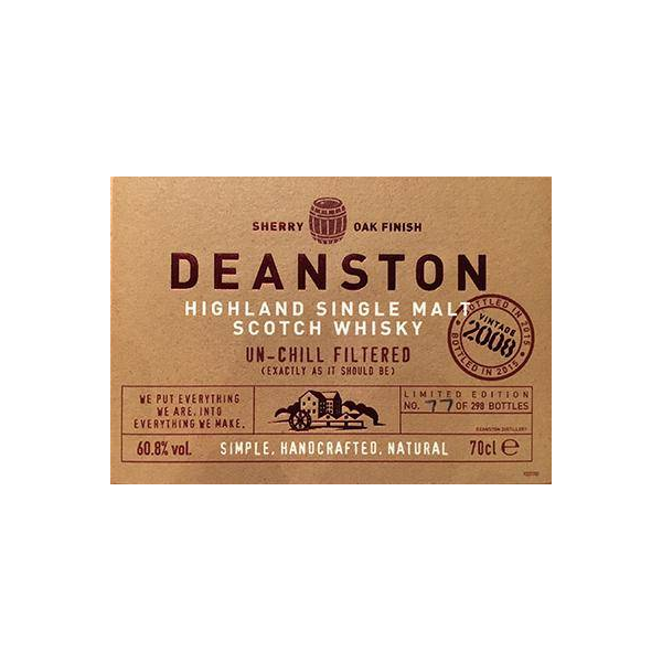 Deanston 2008 7 Years Single Malt Whisky 2