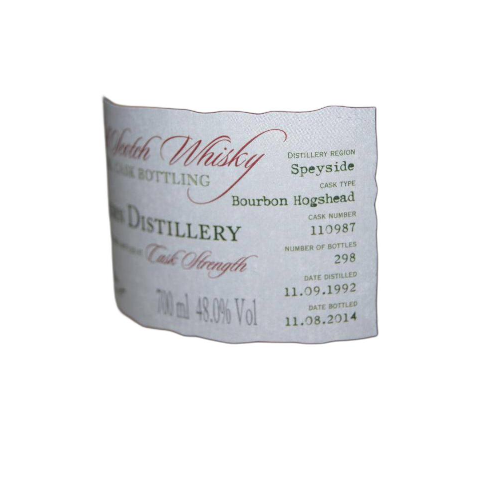 Longmorn Individual Cask Bottling 1992 21 Years Single Malt Whisky 2