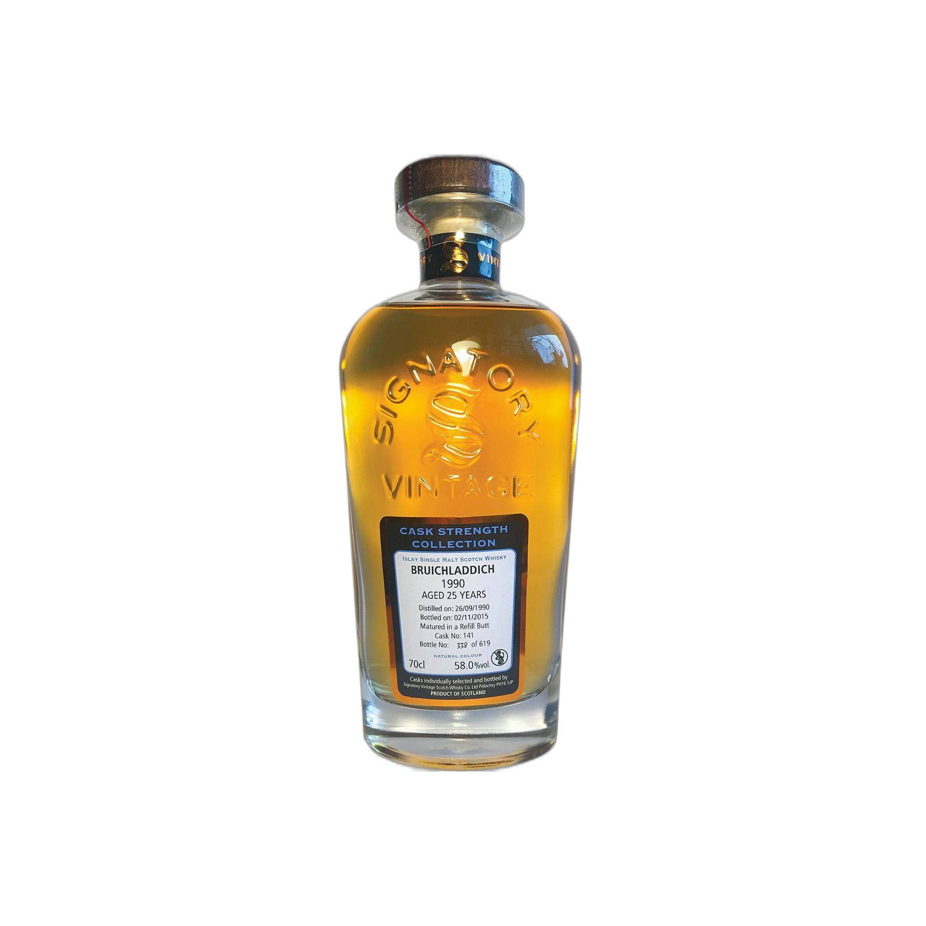 Bruichladdich Cask Strength Collection 1990 25 Years Single Malt Whisky