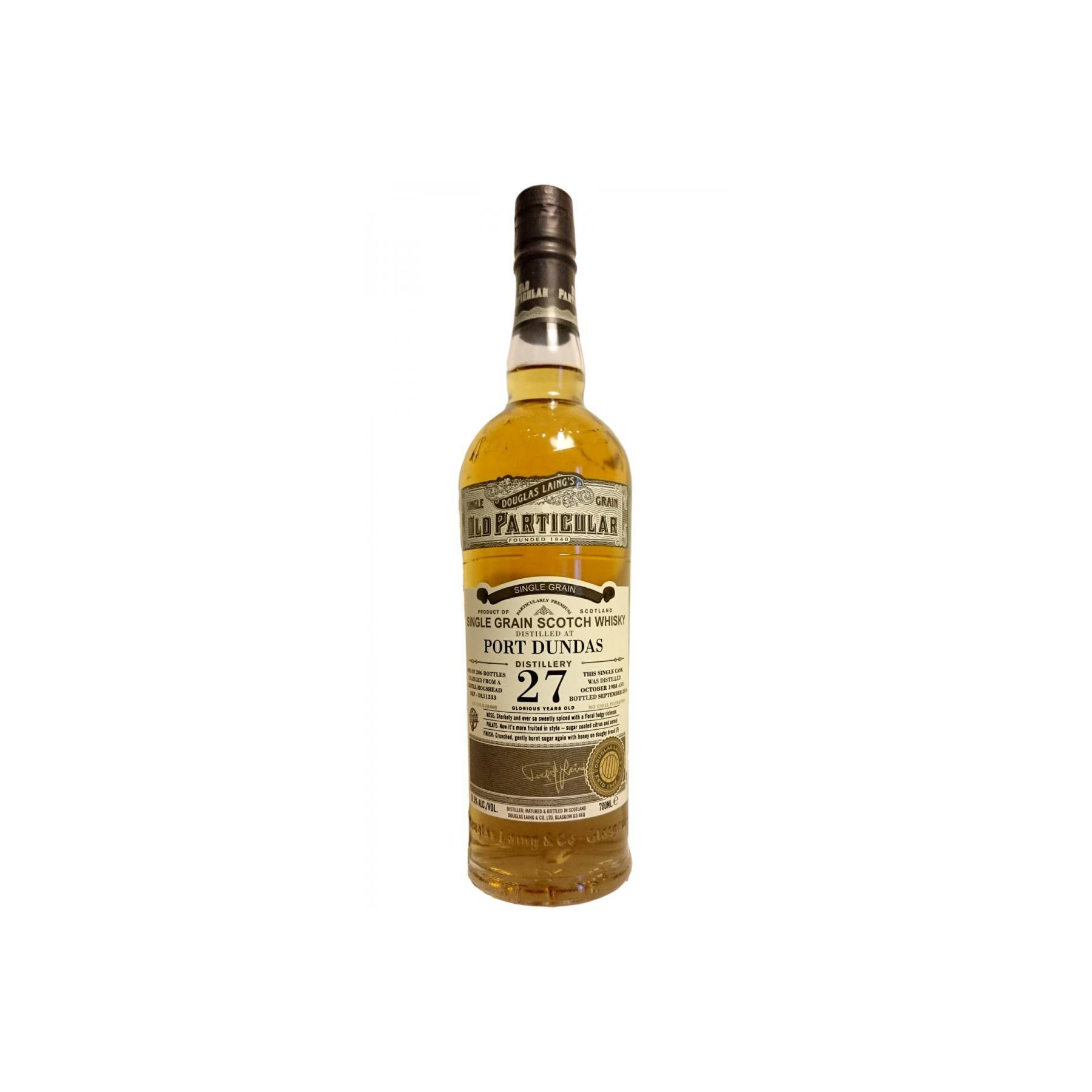 Port Dundas Old Particular 1988 27 Years Single Grain Whisky
