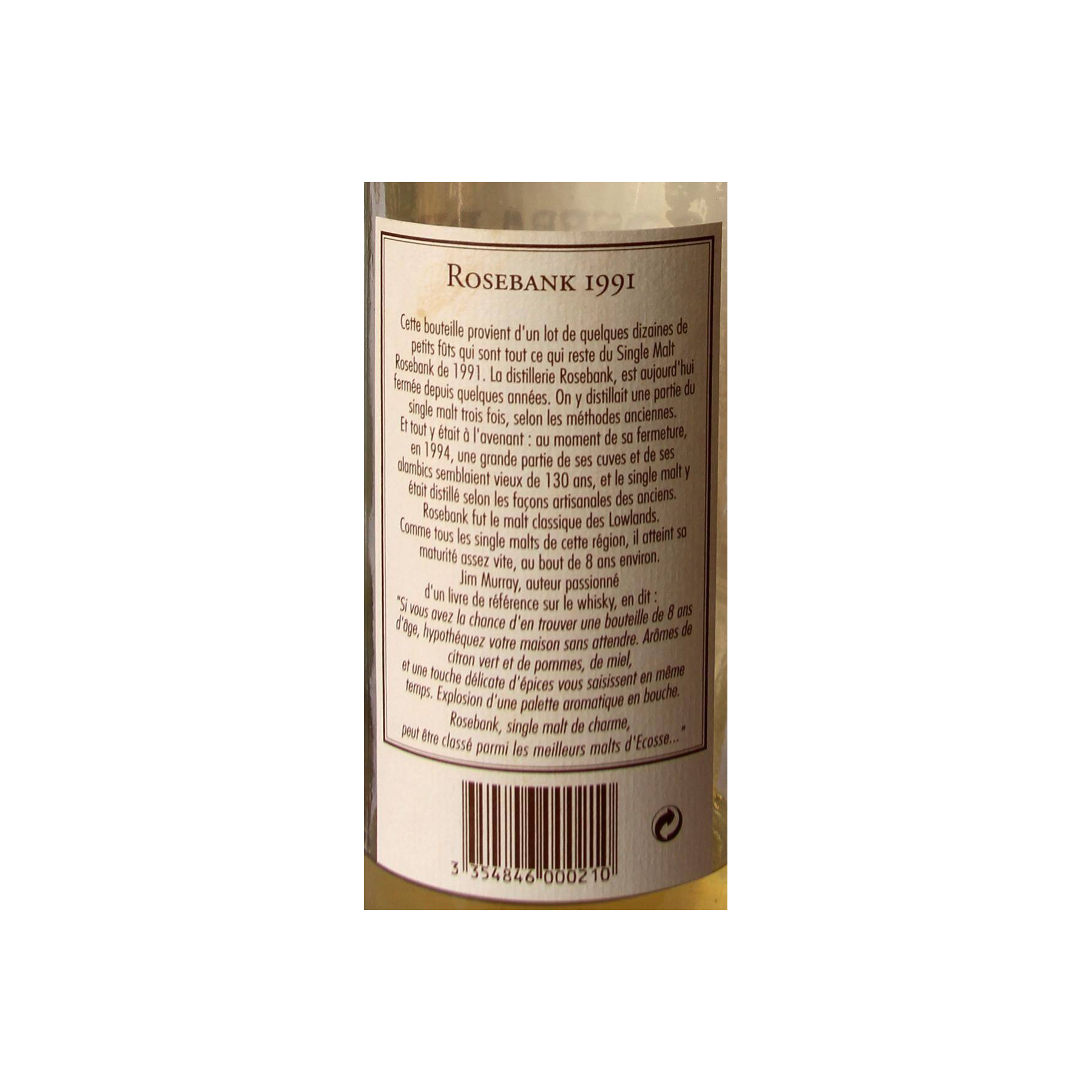 Rosebank 1991 10 Years Single Malt Whisky