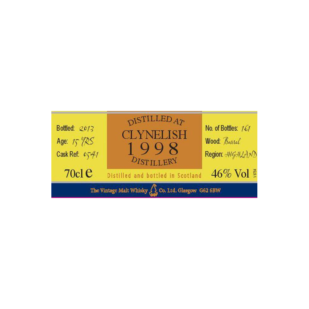 Clynelish The Cooper's Choice 1998 15 Years Single Malt Whisky