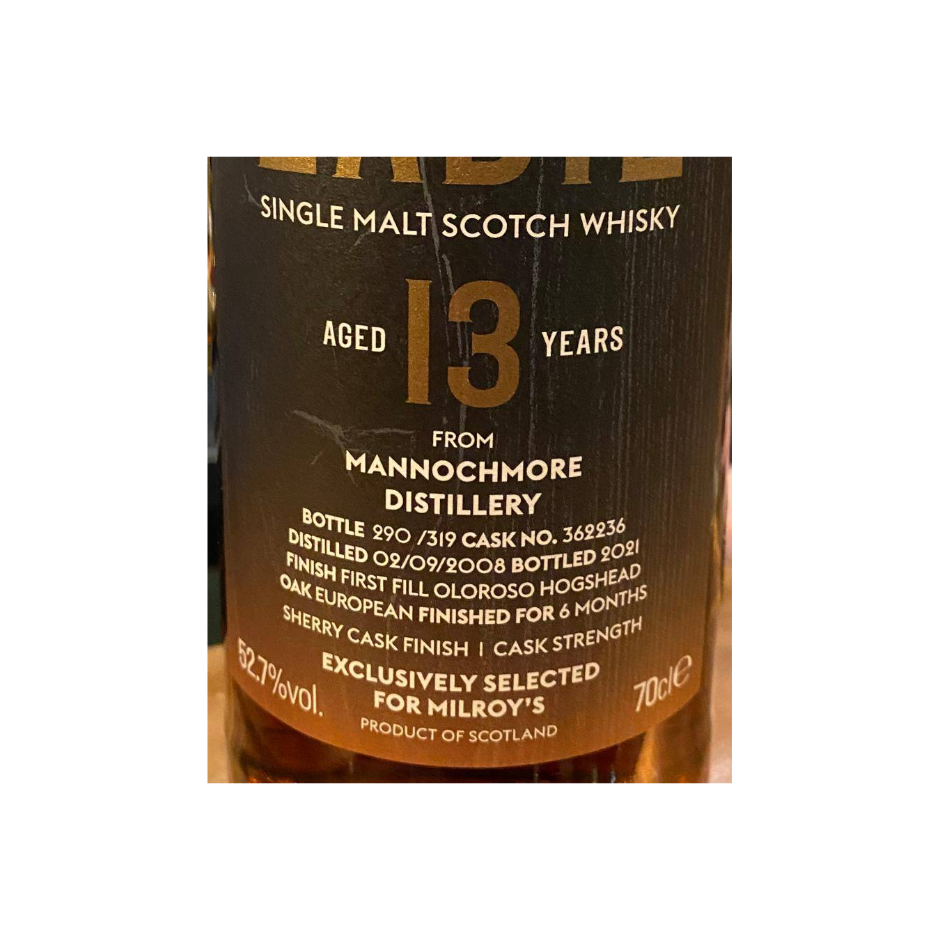 Mannochmore 2008 13 Years Single Malt Whisky