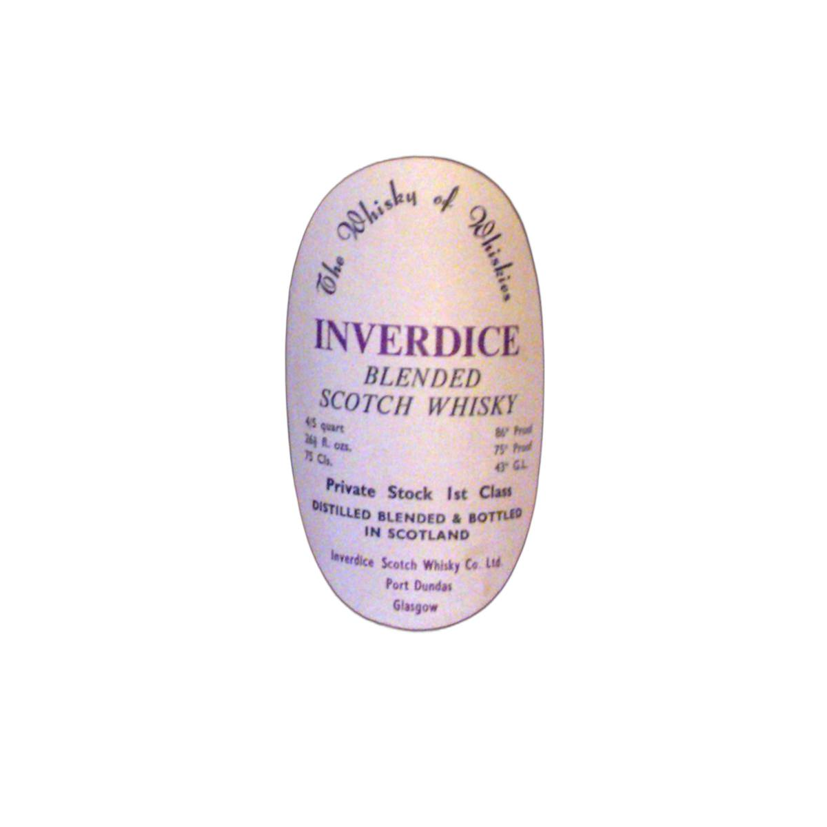 Inverdice Blended Scotch Whisky