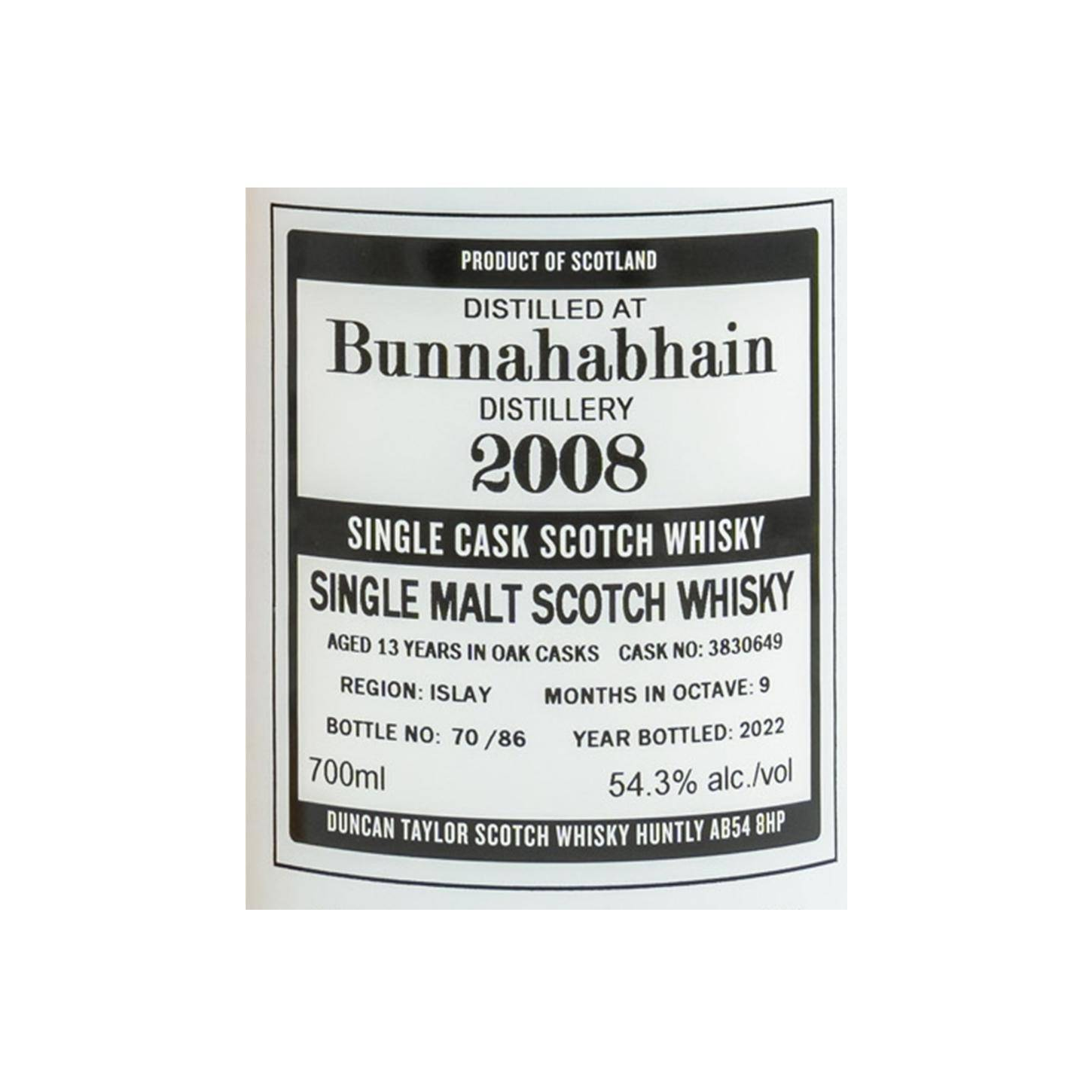 Bunnahabhain The Octave 2008 13 Years Single Malt Whisky 3