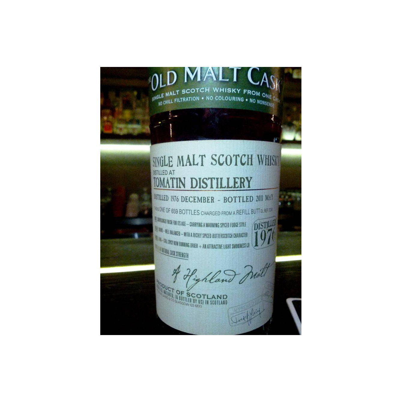 Tomatin Old Malt Cask 1976 34 Years Single Malt Whisky