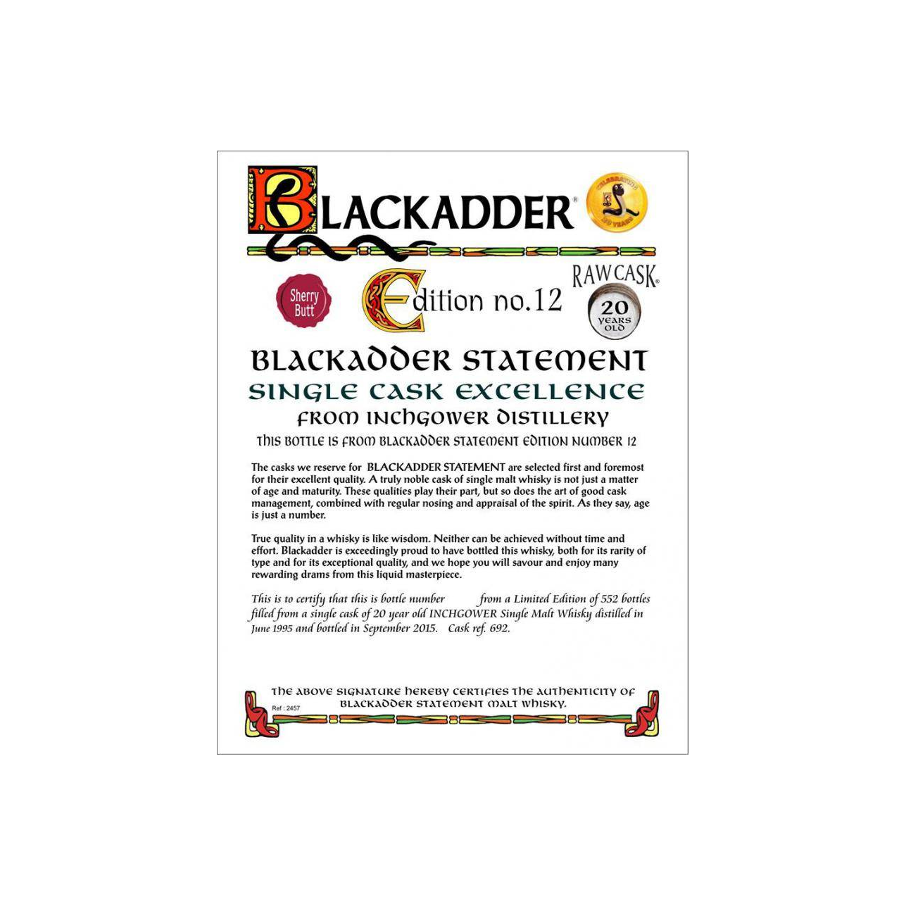 Inchgower Raw Cask 1995 20 Years Single Malt Whisky 2