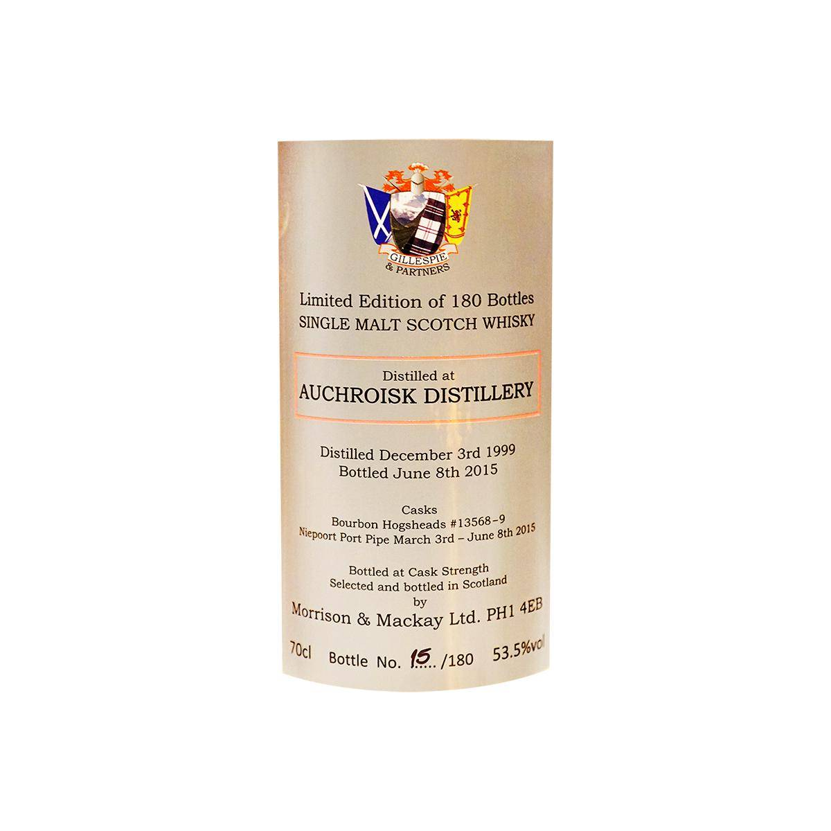 Auchroisk Limited Edition 1999 15 Years Single Malt Whisky
